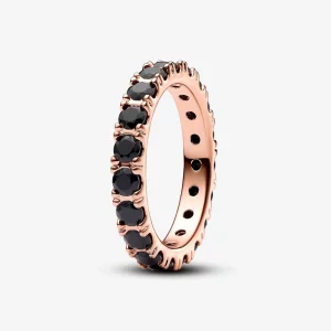 (image pour) Bague éternité Sparkling Row Noir Pandora - 180050C02