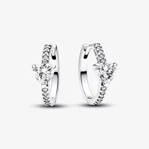 (image pour) Boucles d'oreilles à anneaux Cœurs Étincelants Pandora - 293101C01