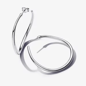 (image pour) Boucles d'oreilles à anneaux ouverts de 42 mm de forme organique Pandora - 293299C00