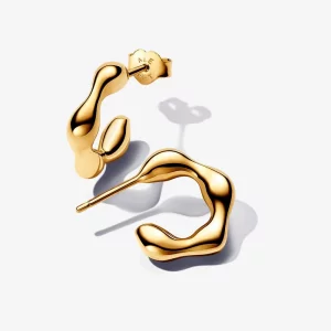 (image pour) Boucles d'oreilles à anneaux ouverts de forme organique Pandora - 263269C00