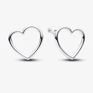 (image pour) Boucles d'oreilles à clou Cœur de face Pandora - 293077C00