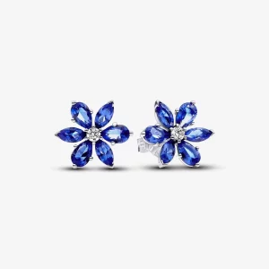 (image pour) Boucles d'oreilles à clou Pandora Herbarium Étincelant Bleu à grappe - 292407C01