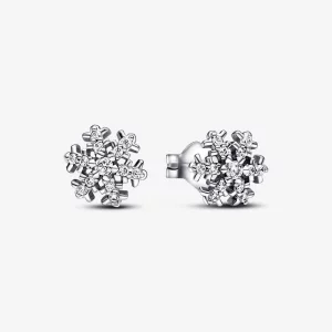 (image pour) Boucles d'oreilles à clous Pandora Flocon de Neige Scintillant - 292370C01