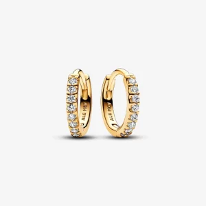 (image pour) Boucles d'oreilles créoles étincelantes Pandora - 263015C01