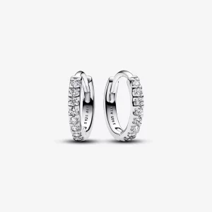 (image pour) Boucles d'oreilles Huggie à cerceaux étincelants Pandora - 293015C01