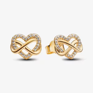 (image pour) Boucles d'oreilles Pandora Cœur Infini Étincelant - 262667C01