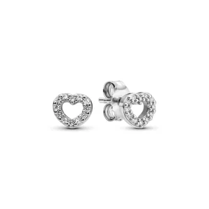 (image pour) Boucles d'oreilles Pandora Cœur Ouvert - 290528CZ