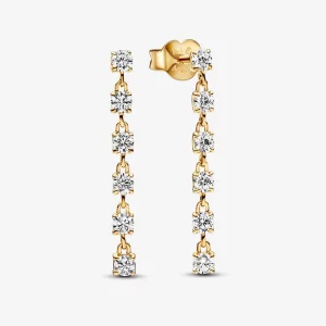 (image pour) Boucles d'oreilles Pandora à pierres scintillantes - 263011C01