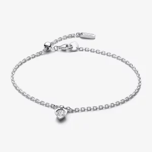 (image pour) Bracelet Chaîne Cœur en Diamant de Culture Pandora Talisman 0,25 carat Argent Sterling - 593094C01