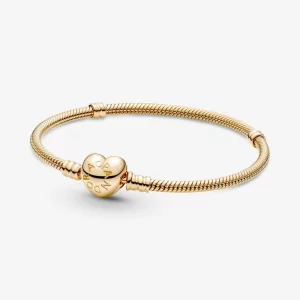 (image pour) Bracelet Chaîne Serpent avec Fermoir en Forme de Cœur Pandora Moments - 559522C00