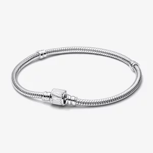 Bracelet Chaîne Serpent avec Fermoir Logo Marvel Pandora Moments - 592561C01 (image pour) Bracelet Chaîne Serpent avec Fermoir Logo Marvel Pandora Moments - 592561C01