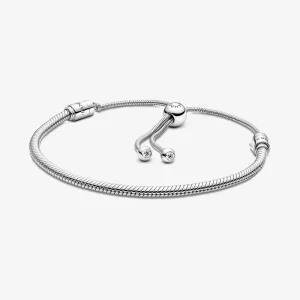 Bracelet coulissant à chaîne serpent Pandora Moments - 599652C01 (image pour) Bracelet coulissant à chaîne serpent Pandora Moments - 599652C01
