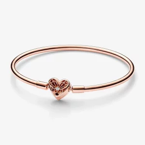 (image pour) Bracelet Cœur et Papillon Pandora Moments - 582594C01