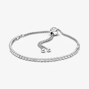 (image pour) Bracelet de tennis coulissant étincelant Pandora - 599375C01