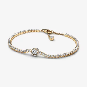 Bracelet de tennis Pandora Sparkling Halo - 569416C01 (image pour) Bracelet de tennis Pandora Sparkling Halo - 569416C01