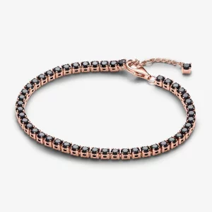 Bracelet de tennis étincelant noir Pandora - 581469C02 (image pour) Bracelet de tennis étincelant noir Pandora - 581469C02