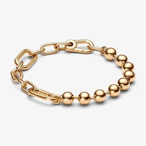Bracelet Pandora ME en métal avec perles et maillons - 562793C00 (image pour) Bracelet Pandora ME en métal avec perles et maillons - 562793C00