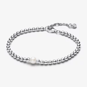 (image pour) Bracelet Perles et Perle d'eau douce de Culture Traitée Pandora - 593173C01