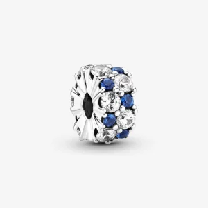 (image pour) Charm Clip Étincelant Transparent et Bleu Pandora - 799171C01