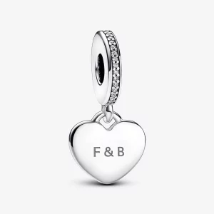 (image pour) Charm Pandora Cœur à Graver Suspendu - 798761C01