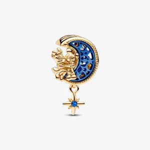 (image pour) Charm Pandora Disney Mickey Mouse & Minnie Mouse Croissant de Lune - 762956C01