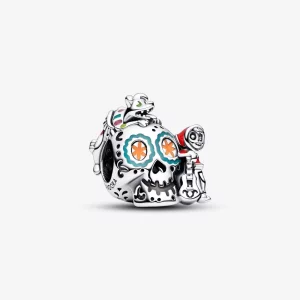 (image pour) Charm Pandora Disney Pixar Coco Miguel & Dante Crâne Brillant dans le Noir - 792817C01