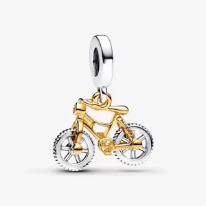 (image pour) Charm Pandora Moments Vélo à Roues Tournantes Deux Tons - 763354C01