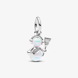 (image pour) Charm Pandora Pendent Bonhomme de Neige Opalescent - 792981C01