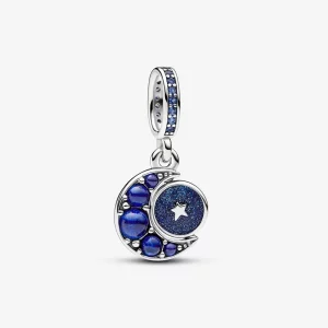 (image pour) Charm Pendent Tournoyant Lune Scintillante Pandora - 792979C01