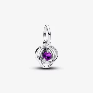 (image pour) Charm pendentif Cercle Éternité Violet Février Pandora - 793125C02