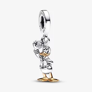 (image pour) Charm pendentif Pandora 100e anniversaire Disney Donald Duck en diamant de culture - 792683C01
