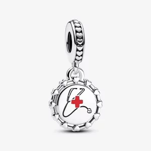 Charm pendentif stéthoscope personnalisable Pandora - 792275C00_E013 (image pour) Charm pendentif stéthoscope personnalisable Pandora - 792275C00_E013