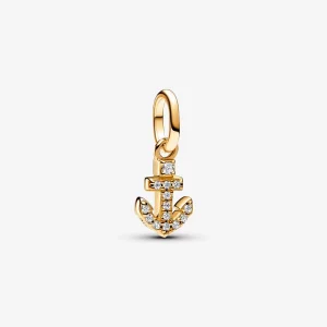 Charm Pendulette Mini Ancre Pandora ME - 763369C01 (image pour) Charm Pendulette Mini Ancre Pandora ME - 763369C01