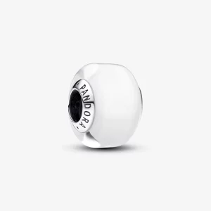(image pour) Charme Blanc Mini en Verre de Murano Pandora - 793118C00
