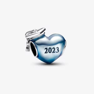 (image pour) Charme Cœur Diplômé Bleu 2023 Pandora - 792590C01