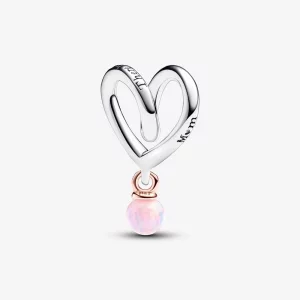 Charme Cœur Enveloppé Deux Tons Pandora - 783242C01 (image pour) Charme Cœur Enveloppé Deux Tons Pandora - 783242C01