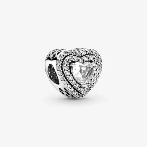 (image pour) Charme Cœurs Échelonnés Étincelant Pandora - 799218C01