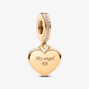 (image pour) Charme pendentif cœur à graver Pandora - 768761C01
