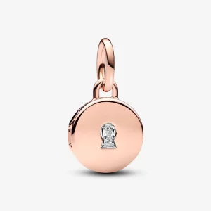 (image pour) Charme pendentif médaillon ouvrable et gravable Love - 783066C01
