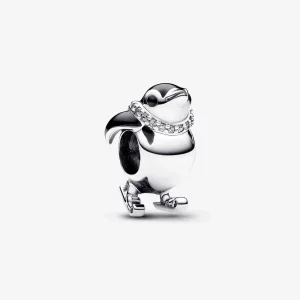 Charme Pinguin Ski Pandora - 792988C01 (image pour) Charme Pinguin Ski Pandora - 792988C01