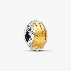 (image pour) Charme Étoile Filante Cannelé en Verre de Murano Pandora - 792982C01