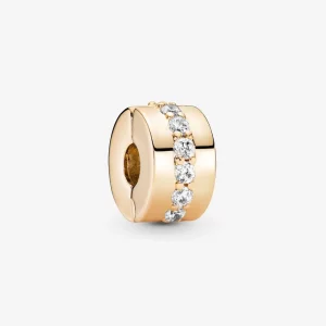 (image pour) Pandora Clip Charm Rangée Étincelante Transparent - 759518C01
