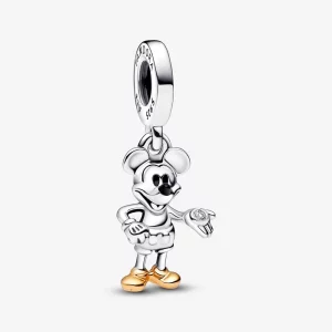 Pandora Disney 100e Anniversaire Mickey Mouse Charme à Pampille en Diamant de Culture - 792812C01 (image pour) Pandora Disney 100e Anniversaire Mickey Mouse Charme à Pampille en Diamant de Culture - 792812C01