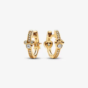 Pandora Disney Boucles d'oreilles cercles scintillants Mickey Mouse & Minnie Mouse - 262959C01 (image pour) Pandora Disney Boucles d'oreilles cercles scintillants Mickey Mouse & Minnie Mouse - 262959C01