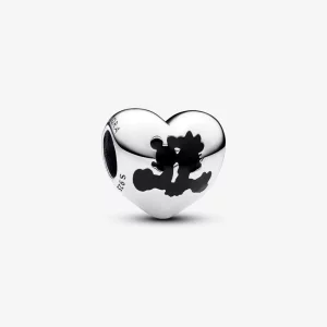 Pandora Disney Mickey et Minnie Cœur Charm - 793092C01 (image pour) Pandora Disney Mickey et Minnie Cœur Charm - 793092C01