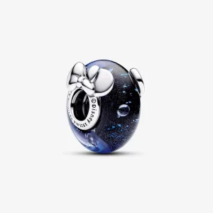 Pandora Disney Mickey Mouse & Minnie Mouse Charme en Verre de Murano Bleu - 792958C01 (image pour) Pandora Disney Mickey Mouse & Minnie Mouse Charme en Verre de Murano Bleu - 792958C01