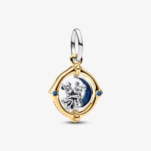 Pandora Disney Mickey Mouse & Minnie Mouse Charme pendentif Lune tournante bicolore - 762955C01 (image pour) Pandora Disney Mickey Mouse & Minnie Mouse Charme pendentif Lune tournante bicolore - 762955C01