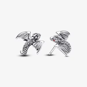 (image pour) Pandora Le Trône de Fer Créoles courbés à l'effigie d'un dragon - 292970C01