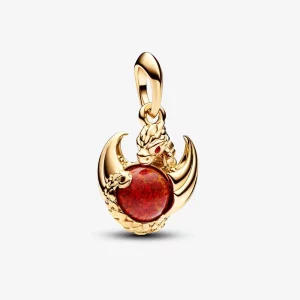 (image pour) Pandora Le Trône de Fer Dragon de Feu Charm à Pendentif - 762972C01