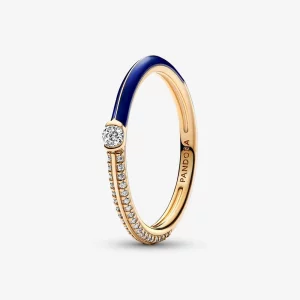 Pandora ME Pavé et Bague Double Anneau Bleu - 162528C01 (image pour) Pandora ME Pavé et Bague Double Anneau Bleu - 162528C01